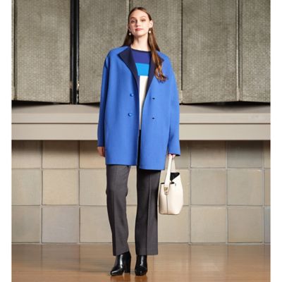 Selection】パッチワーク風 カシミヤニットプルオーバー