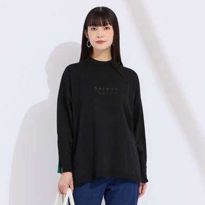 L・3L】配色ハイネックプルオーバーニット（50136552 