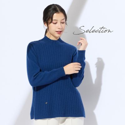 L～4L】カシミヤプルオーバーニット（50136601） | Liliane