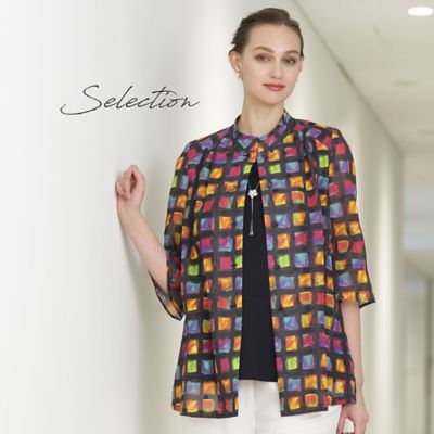 シルバーフラワー　ロングネックレス（５０１４１４０１）