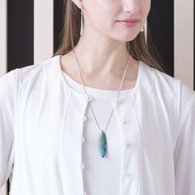 ＜Liliane Burty (Women/大きいサイズ)＞ターコイズトップ　ネックレス（５０１４１４０２）