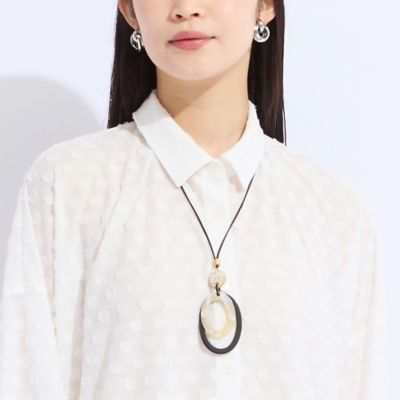 ＜Liliane Burty (Women/大きいサイズ)＞ホーンリングフリースライドネックレス（５０１４５５０２）