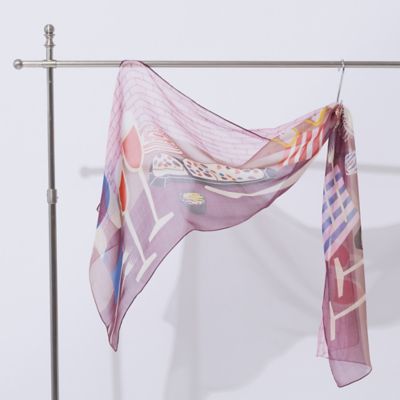 Liliane Burty (Women/大きいサイズ)/リリアン ビューティ ダイニングプリント　ストール（５０１６２４０１）