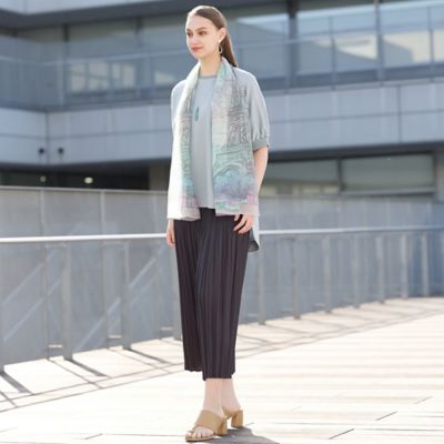 エッフェル塔プリント　ストール（５０１６２４０２）