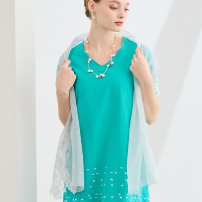 ＜Liliane Burty (Women/大きいサイズ)＞シアーレースストール（５０１６３６０３）