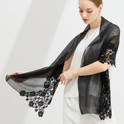 シアーレースストール（50163603） | Liliane Burty (Women