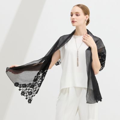 シアーレースストール（50163603） | Liliane Burty (Women