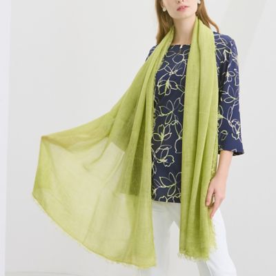 イタリア製 大判無地ストール（50163604） | Liliane Burty