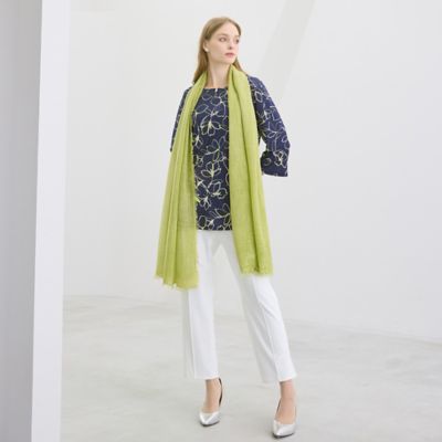 イタリア製 大判無地ストール（50163604） | Liliane Burty