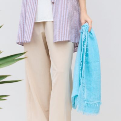 イタリア製 大判無地ストール（50163604） | Liliane Burty