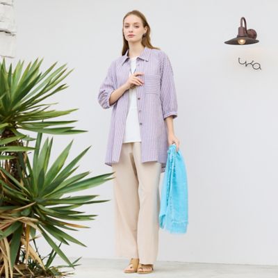 イタリア製 大判無地ストール（50163604） | Liliane Burty