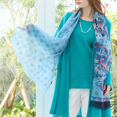 イタリア製 ペイズリープリントストール（50163605