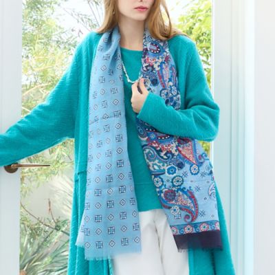 イタリア製 ペイズリープリントストール（50163605