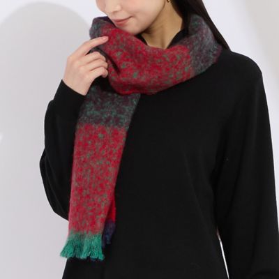 ＜Liliane Burty (Women/大きいサイズ)＞フランス製チェックストール（５０１６６５０６）