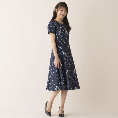 新品ローズティアラ46 ロングワンピース水玉ドット