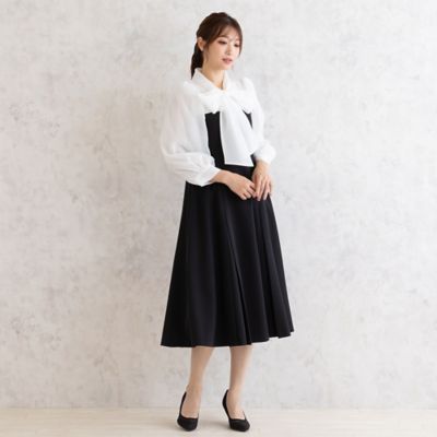【再入荷】ダブルクロスリボンタイワンピース（５１０１１５０６）