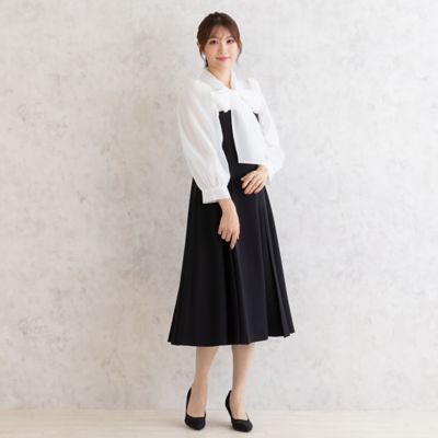 【再入荷】ダブルクロスリボンタイワンピース（５１０１１５０６）