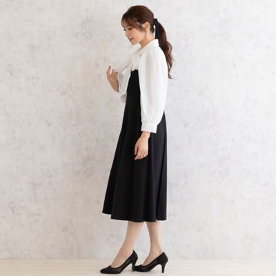 【再入荷】ダブルクロスリボンタイワンピース（５１０１１５０６）