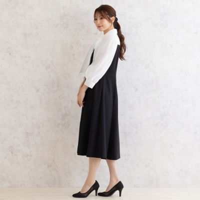 【再入荷】ダブルクロスリボンタイワンピース（５１０１１５０６）