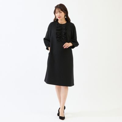 美品　大きいサイズ46 ローズティアラ　ツイードワンピース Rose Tiara（ローズティアラ） ワンピース ファンシーツイード