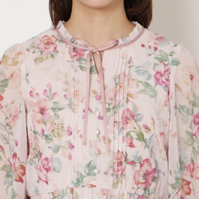 シフォンプリントワンピース（51011605） | Rose Tiara (Women