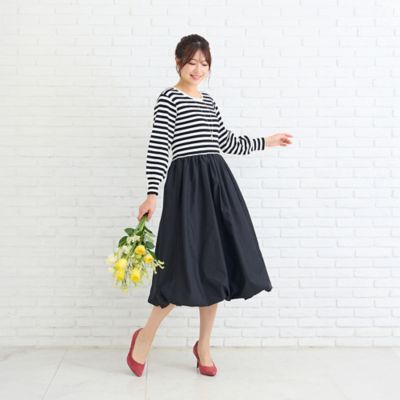 ＜Rose Tiara (Women/大きいサイズ)＞ニットドッキングワンピース（５１０１２６０３）