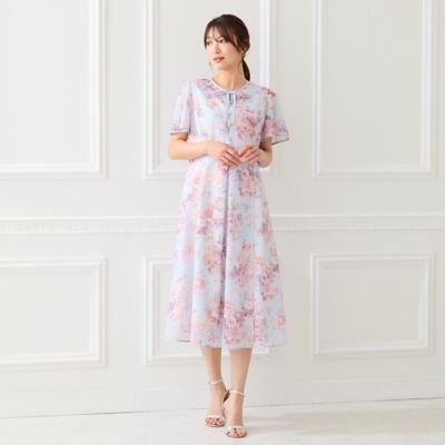 シアーチェックレースアップワンピース（51012607） | Rose