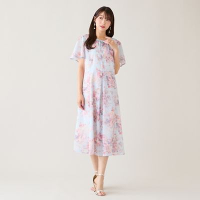 シアーチェックレースアップワンピース（51012607） | Rose