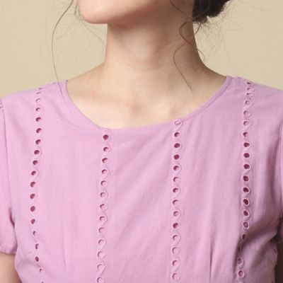 アイレット刺繍ロングワンピース ５１０１３００２ 三越伊勢丹オンラインストア 公式