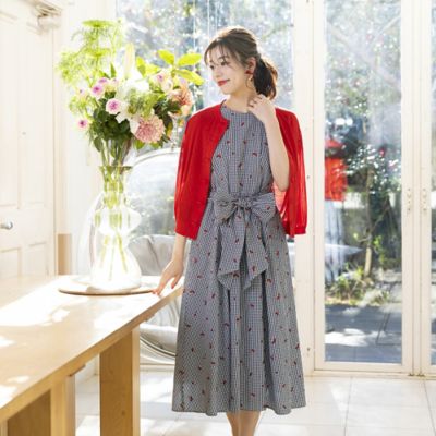 ローズティアラ 46 ノースリーブワンピース ブラック系カラー ローズティアラ ノースリーブワンピース 46 【公式通販】