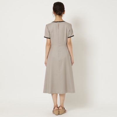 【接触冷感／サイズ展開有】プリーツ切替ワンピース（５１０１３５０１）