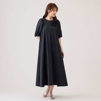 ＜Rose Tiara (Women/大きいサイズ)＞【接触冷感／ＵＶカット／手洗い可】フレアワンピース（５１０１３５０４）