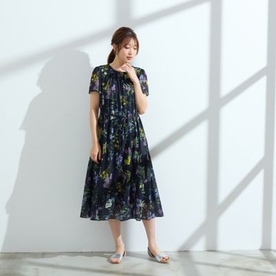 Rose Tiara (Women/大きいサイズ)/ローズティアラ(大きいサイズ) ボタニカルプリントワンピース（５１０１３５０５）
