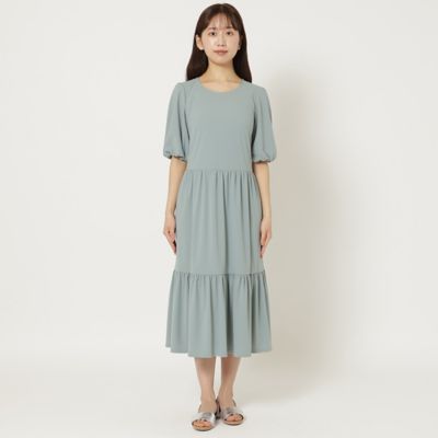 【手洗いＯＫ】ティアード切替ワンピース（５１０１３５０８）