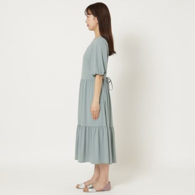 【手洗いＯＫ】ティアード切替ワンピース（５１０１３５０８）