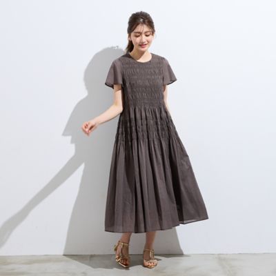 シャーリングマキシ丈ワンピース（51013608） | Rose Tiara
