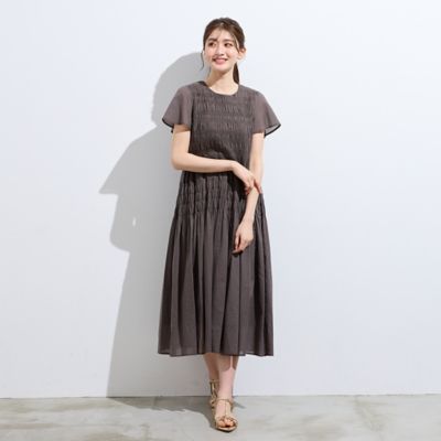 シャーリングマキシ丈ワンピース（51013608） | Rose Tiara