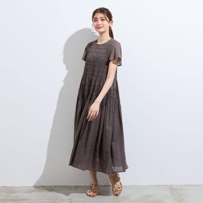 シャーリングマキシ丈ワンピース（51013608） | Rose Tiara