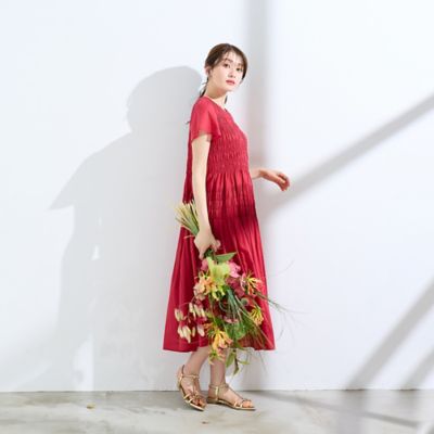 シャーリングマキシ丈ワンピース（51013608） | Rose Tiara