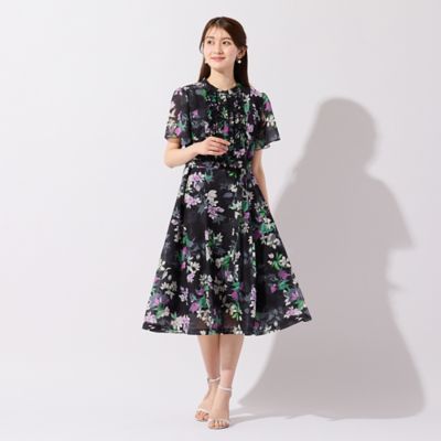 スパンボイルフラワープリントワンピース（51013609） | Rose