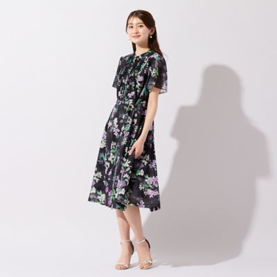 スパンボイルフラワープリントワンピース（51013609） | Rose