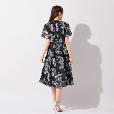 スパンボイルフラワープリントワンピース（51013609） | Rose