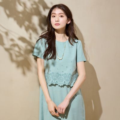 グリーン系 Rose Tiara (Women/大きいサイズ)のワンピース