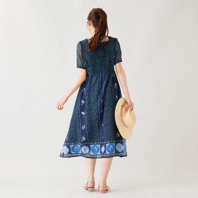 フラワープリントワンピース（51013612） | Rose Tiara (Women