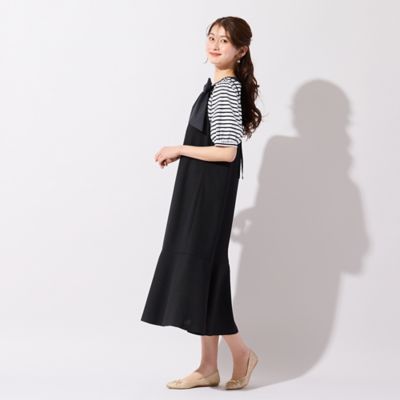 UVカット／防シワ】バックリボンキャミワンピース（51013613