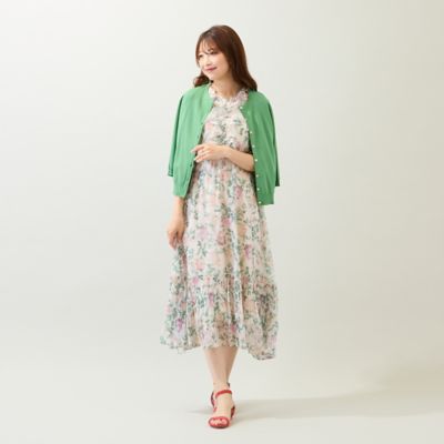 ローズティアラ好きな人に日本製『オンワード樫山』新品KUMIKYOKU フリル袖 70cb003-70170-01b.jpg