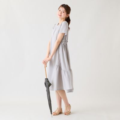 撥水／通気性◎】ドロスト撥水ワンピース（51014604） | Rose