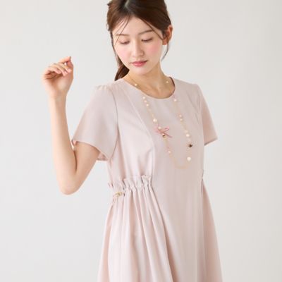 撥水／通気性◎】ドロスト撥水ワンピース（51014604） | Rose