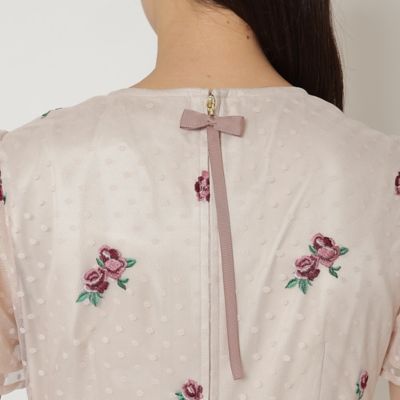 チュール刺繍ワンピース（51015407） | Rose Tiara