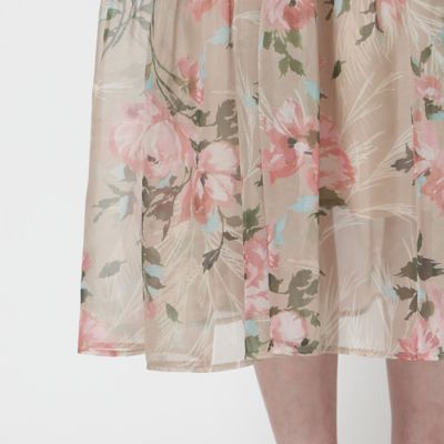 手洗いOK】ボタニカル風フラワーワンピース（51015503